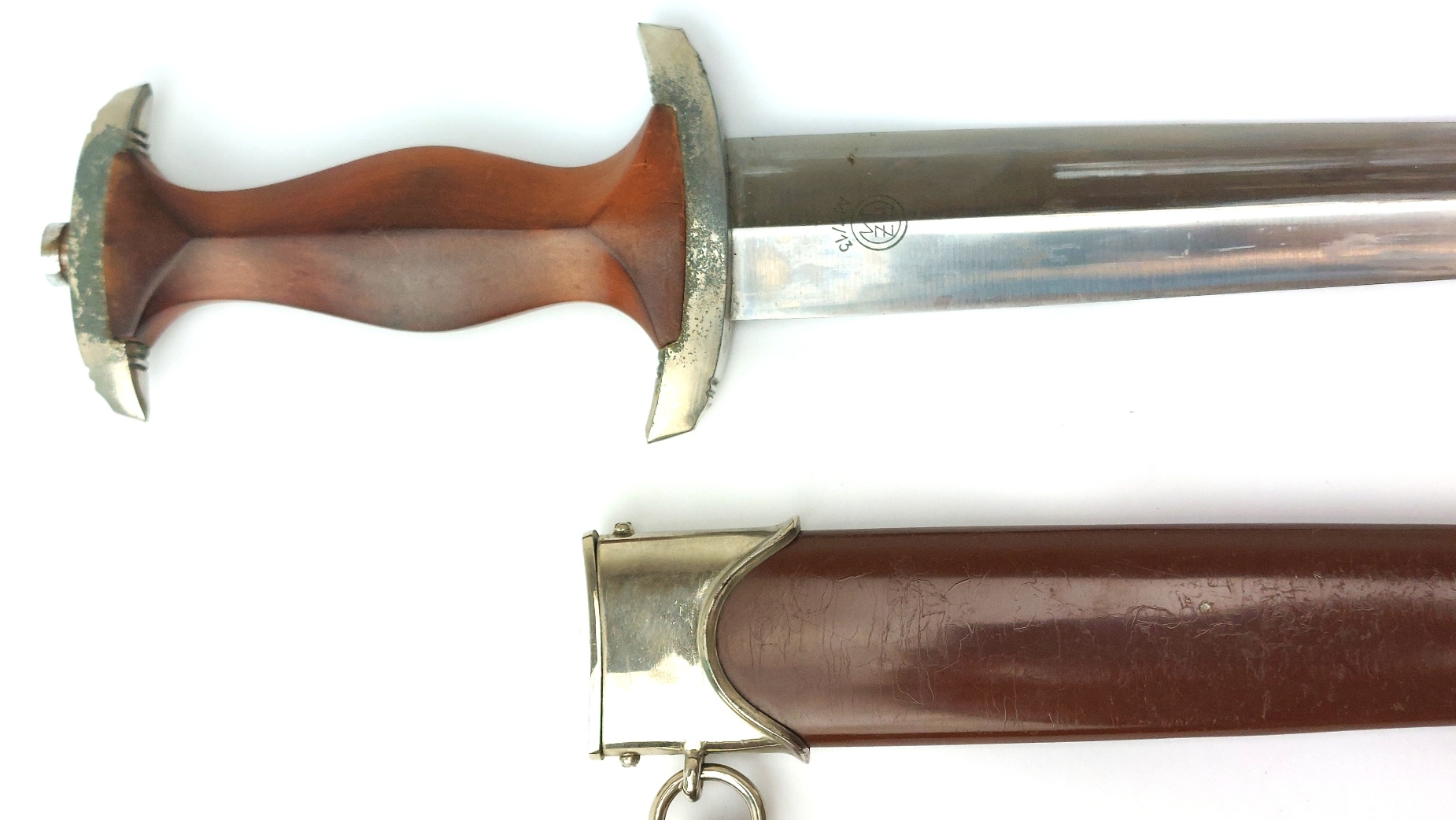 German, WW2, Third Reich SA (Sturmabteilung) Honour Dagger, RZM M7/13 by Arthur Schüttelhöfer & Co., with Original Scabbard and RZM Hanger - Image 5
