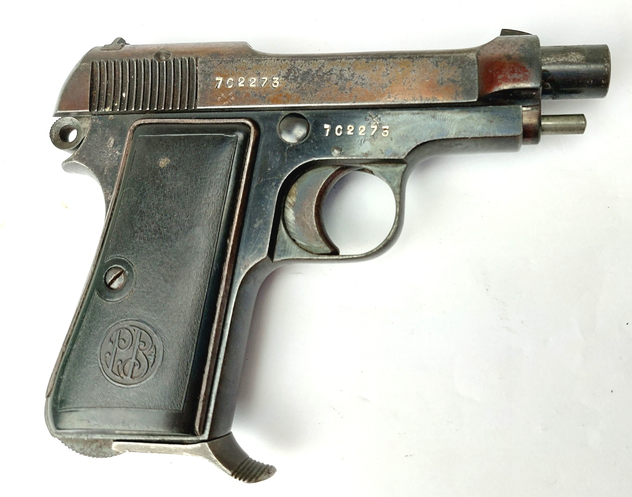 Italian, Inter-War 1938-XVI, Beretta Model 1934 Semi-Automatic Pistol, 9mm Corto (.380 ACP), Matching Serial No. 702273, Regio Esercito Marked, Old Spec Deactivated - Image 10