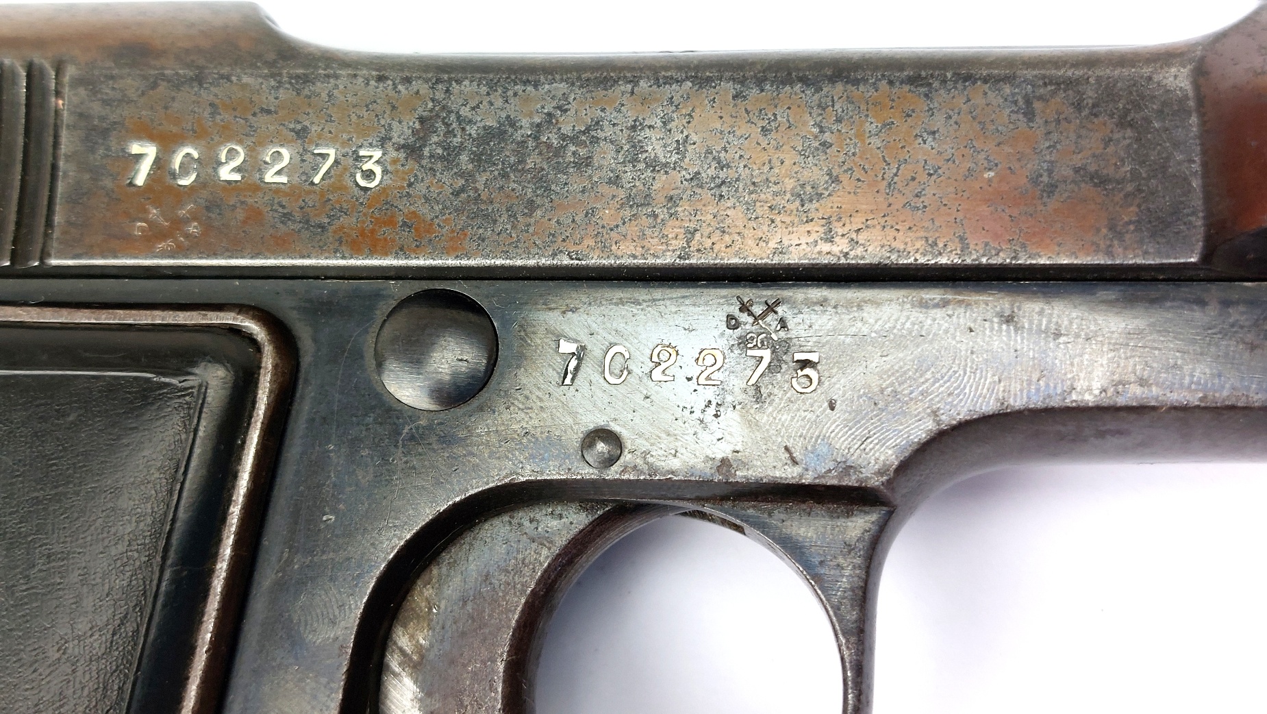 Italian, Inter-War 1938-XVI, Beretta Model 1934 Semi-Automatic Pistol, 9mm Corto (.380 ACP), Matching Serial No. 702273, Regio Esercito Marked, Old Spec Deactivated - Image 11