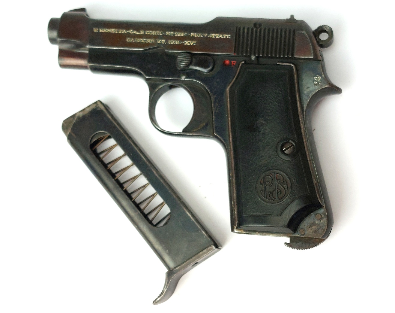 Italian, Inter-War 1938-XVI, Beretta Model 1934 Semi-Automatic Pistol, 9mm Corto (.380 ACP), Matching Serial No. 702273, Regio Esercito Marked, Old Spec Deactivated - Image 21