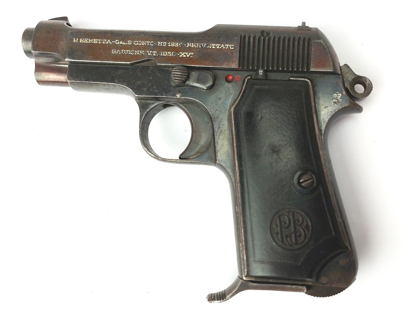 Italian, Inter-War 1938-XVI, Beretta Model 1934 Semi-Automatic Pistol, 9mm Corto (.380 ACP), Matching Serial No. 702273, Regio Esercito Marked, Old Spec Deactivated - Image 3