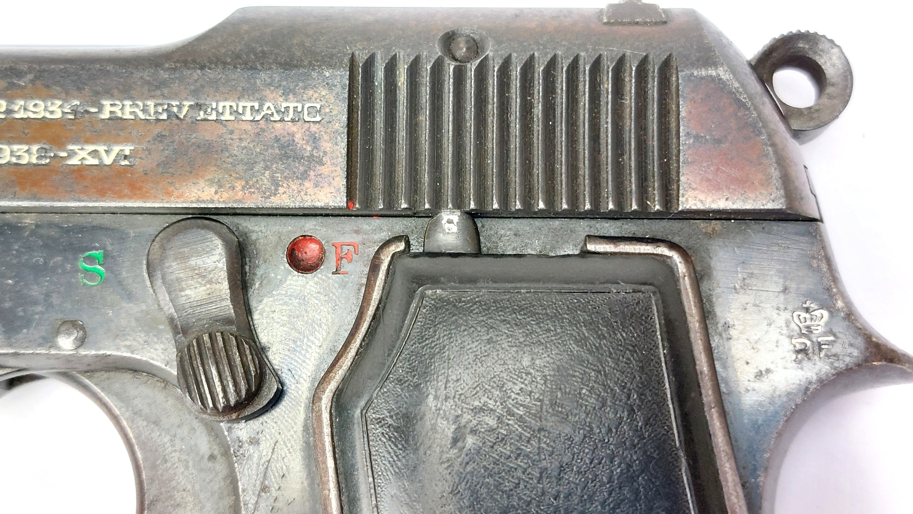 Italian, Inter-War 1938-XVI, Beretta Model 1934 Semi-Automatic Pistol, 9mm Corto (.380 ACP), Matching Serial No. 702273, Regio Esercito Marked, Old Spec Deactivated - Image 6