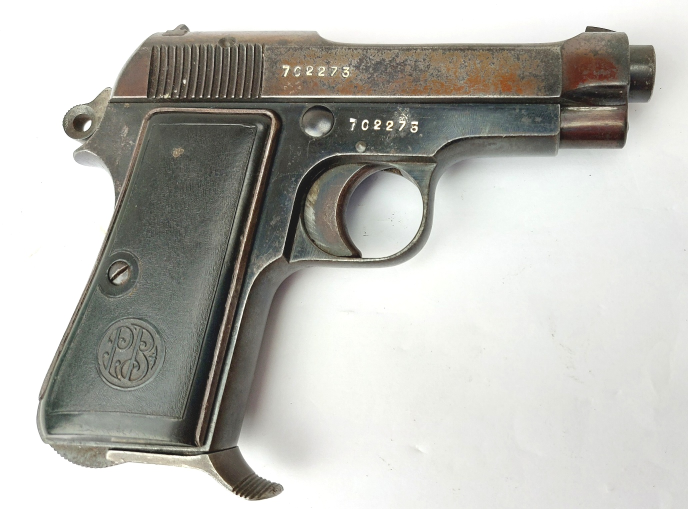 Italian, Inter-War 1938-XVI, Beretta Model 1934 Semi-Automatic Pistol, 9mm Corto (.380 ACP), Matching Serial No. 702273, Regio Esercito Marked, Old Spec Deactivated - Image 9