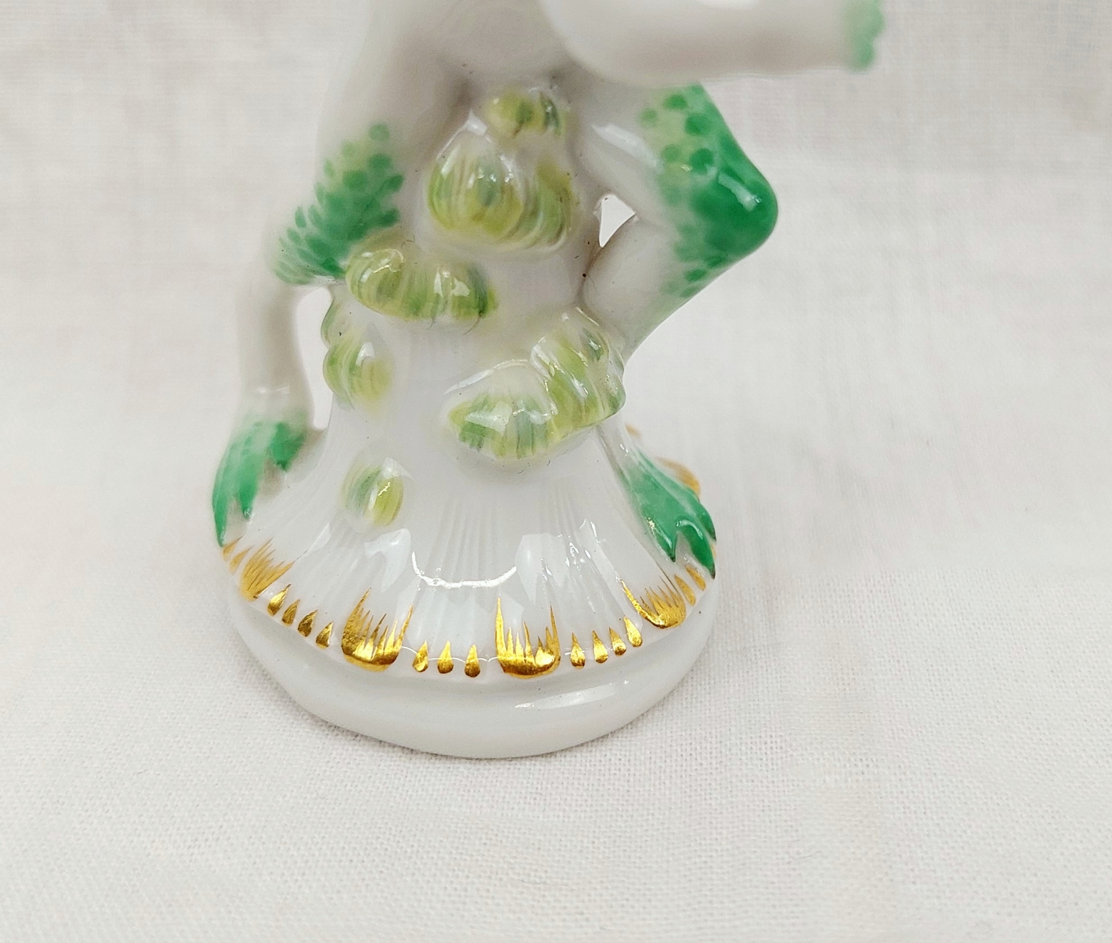c1955 Meissen Porcelain Green Frog Bishop Chess Piece by Alexander Struck - Image 5