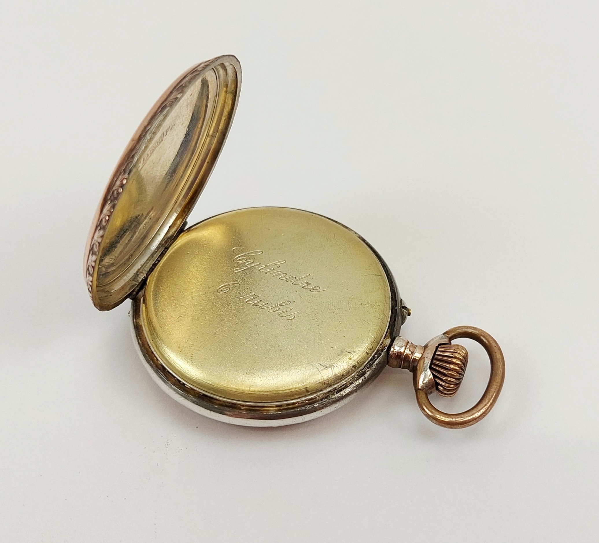 Circa 1900 French .800 Silver Pin Set Pocket Watch - Image 10