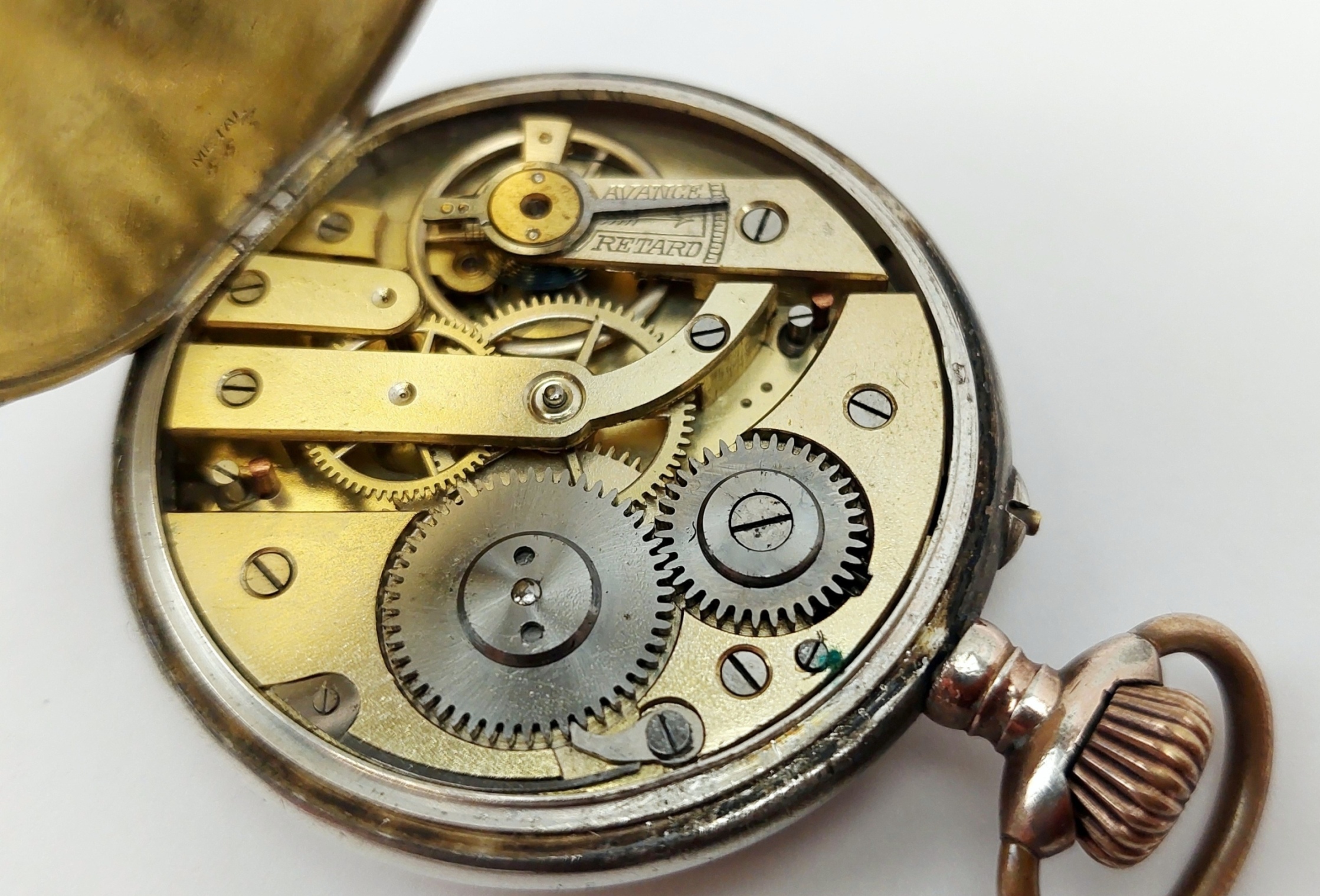 Circa 1900 French .800 Silver Pin Set Pocket Watch - Image 14