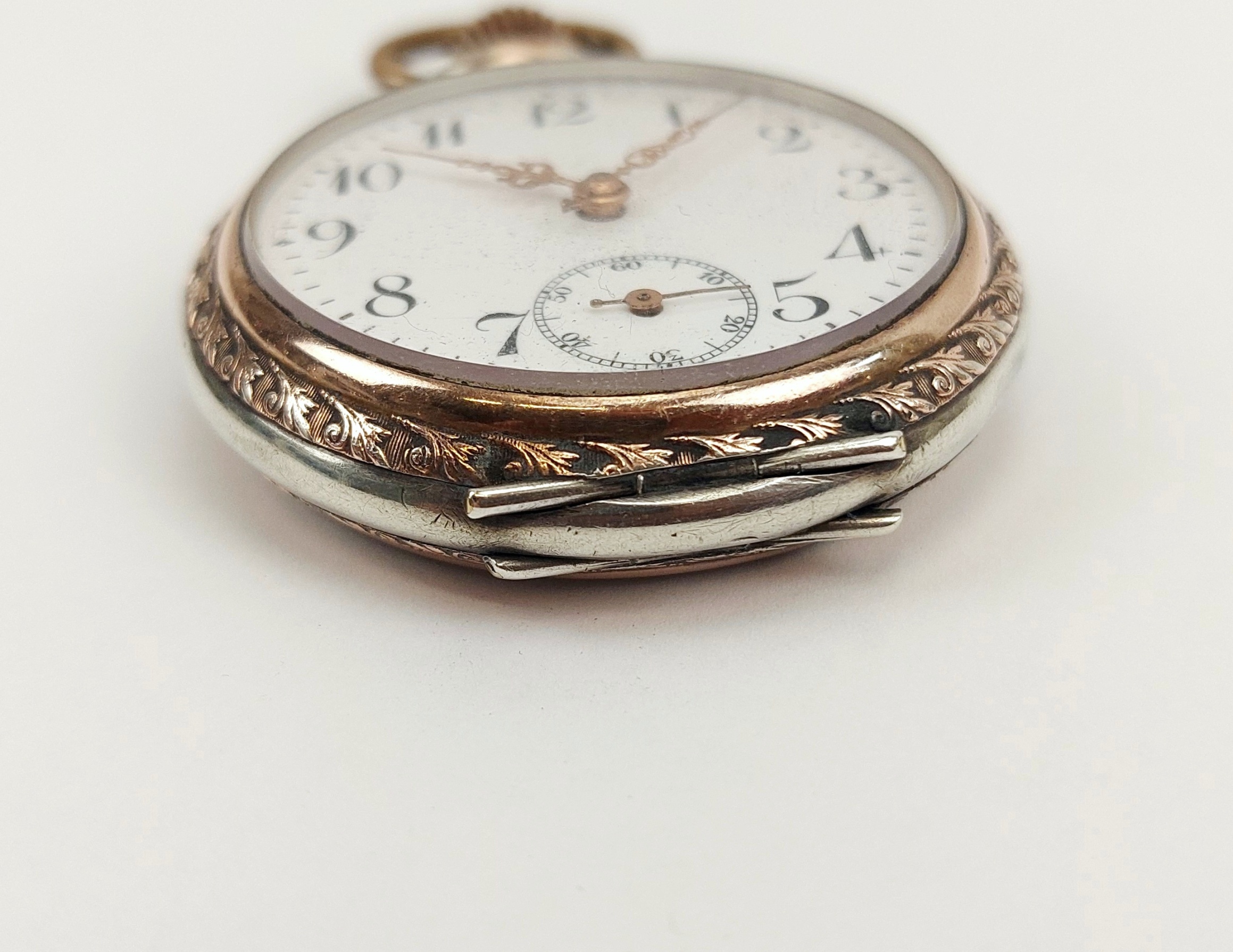 Circa 1900 French .800 Silver Pin Set Pocket Watch - Image 6