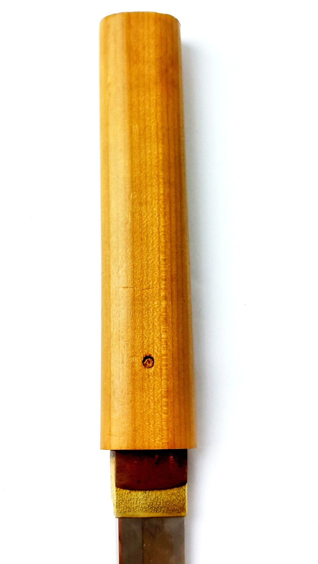 Japanese, Edo Period or Earlier, Wakizashi with Unsigned (Mumei) Blade in Shirasaya, Bearing Attribution to "Nōshū Seki Magoroku Kanemoto" - Image 9