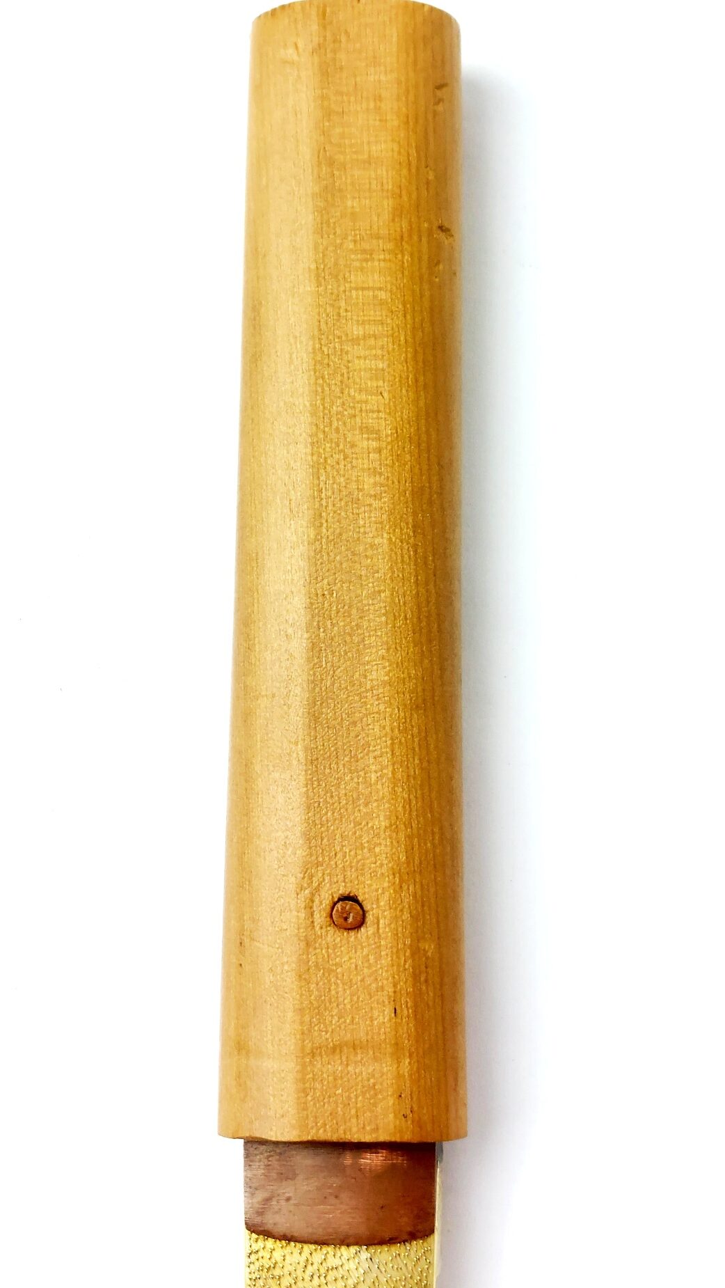 Japanese, Edo Period or Earlier, Wakizashi with Unsigned (Mumei) Blade in Shirasaya, Bearing Attribution to "Nōshū Seki Magoroku Kanemoto" - Image 11