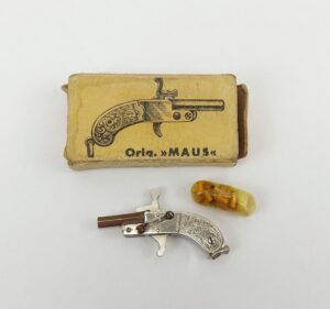 Orig Maus 2mm Miniature Berloque Pinfire Pistol