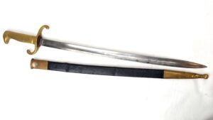 Prussian, M1864 Faschinenmesser Etched Kurhessian Gendarmerie Sidearm w/ Scabbard