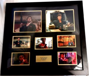 Al Pacino / Scarface Signed Framed Display, c.1980s–2000s