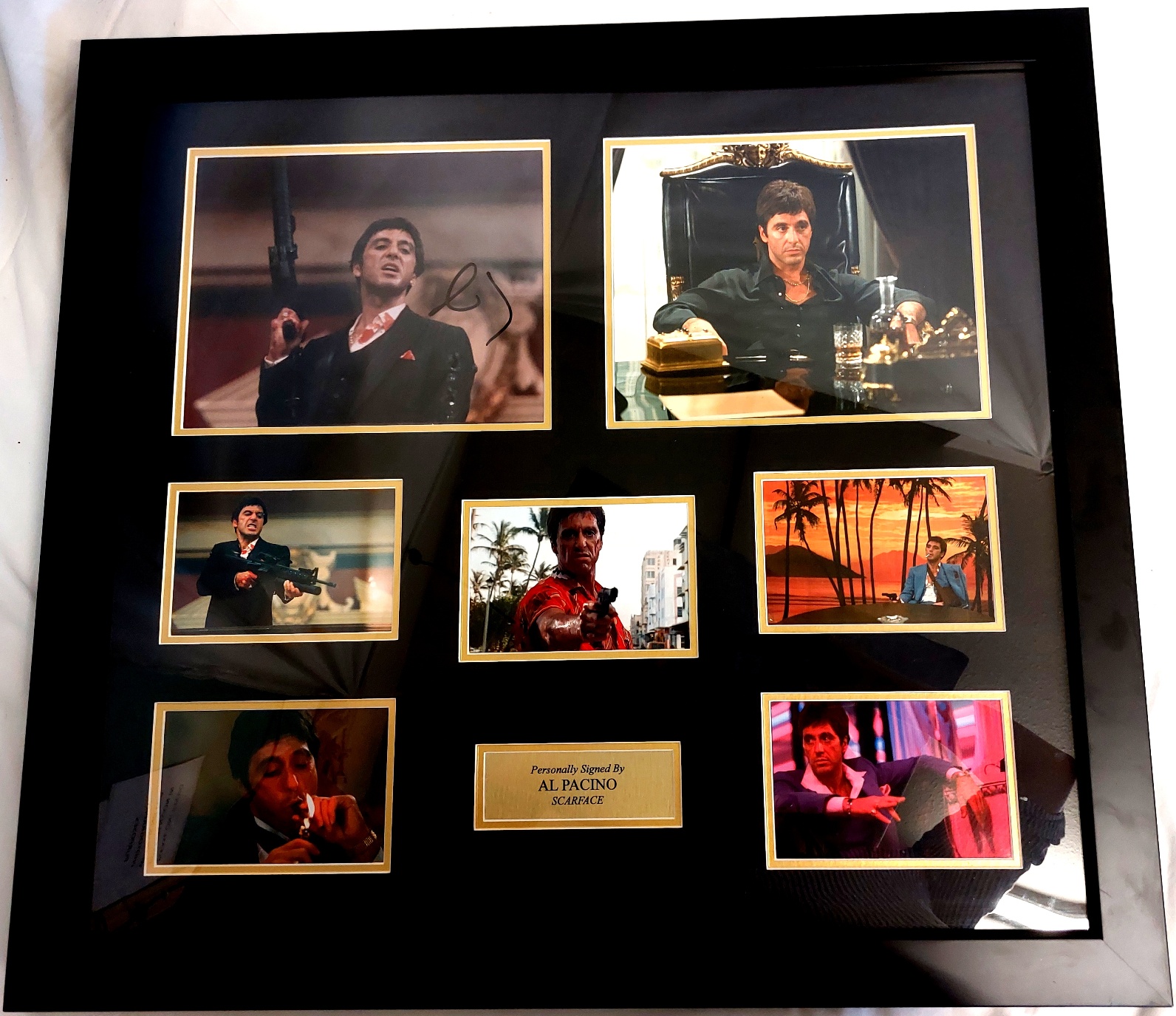 Al Pacino / Scarface Signed Framed Display, c.1980s–2000s