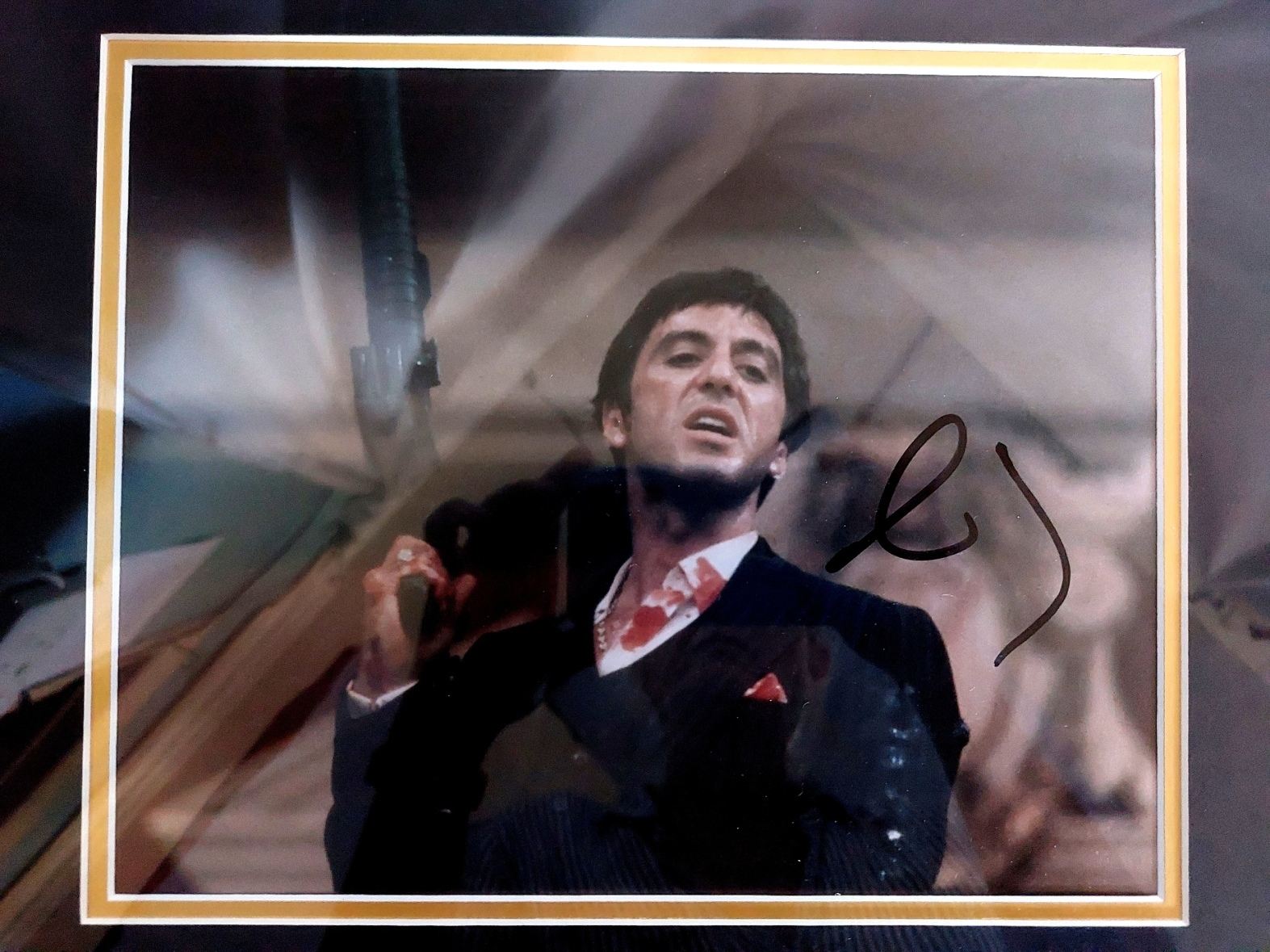 Al Pacino / Scarface Signed Framed Display, c.1980s–2000s - Image 3
