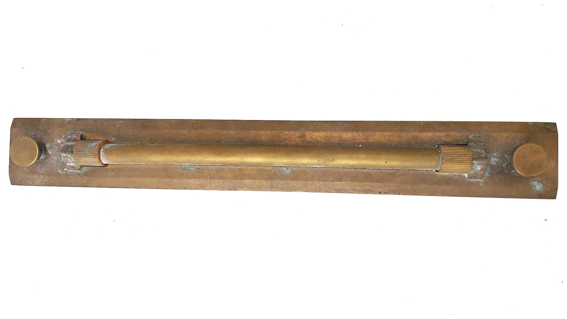 British / European, Late Victorian–Early 20th Century, Brass Parallel Rule / Draughtsman’s Straightedge, in Wooden Case - Image 2