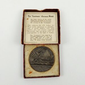WW1 Boxed British Lusitania Medal