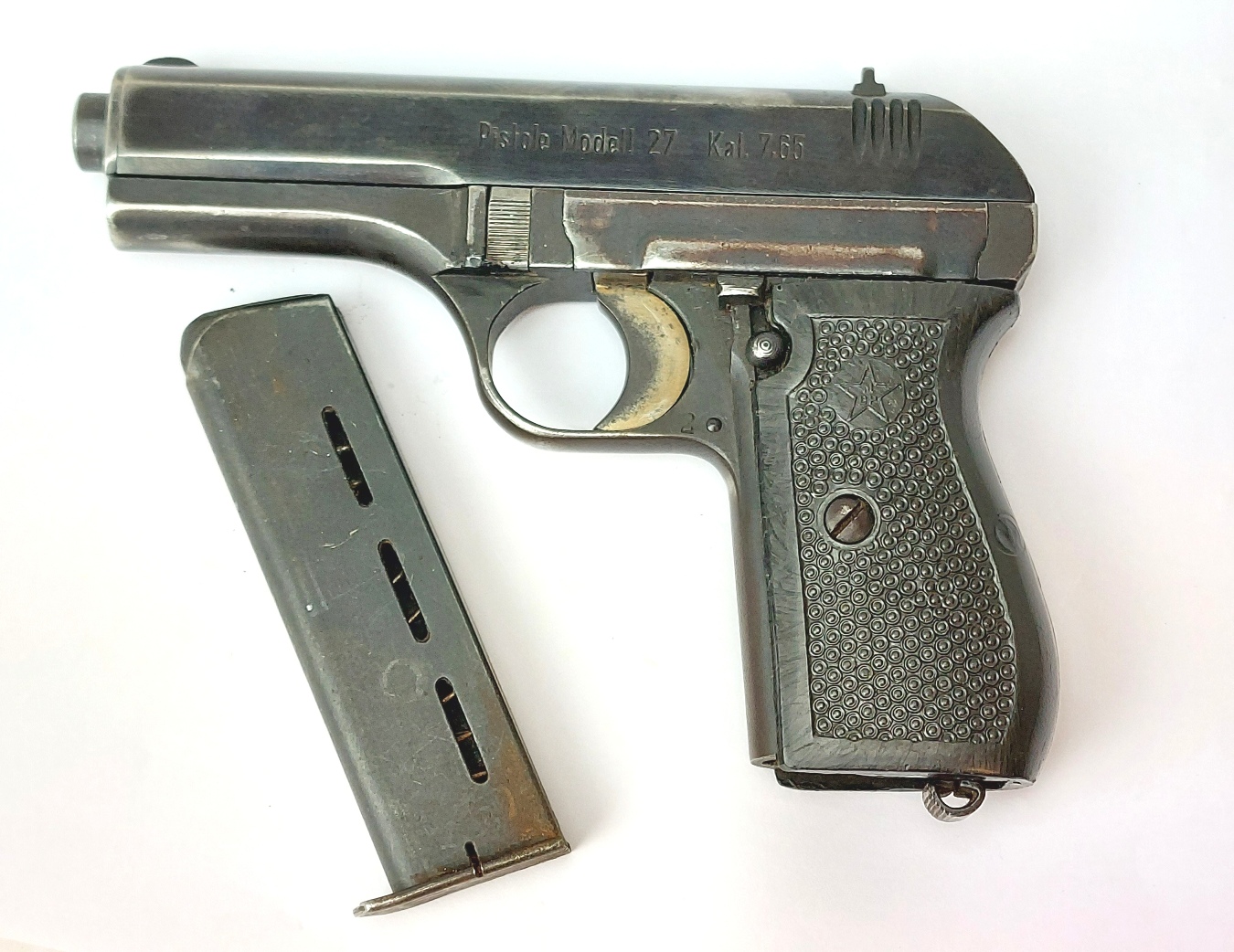 German, WW2 - c.1943, Böhmische Waffenfabrik CZ Model 27 Semi-Automatic Pistol, Serial No. 197501, WaA76, EU/UK Deactivated - Image 16