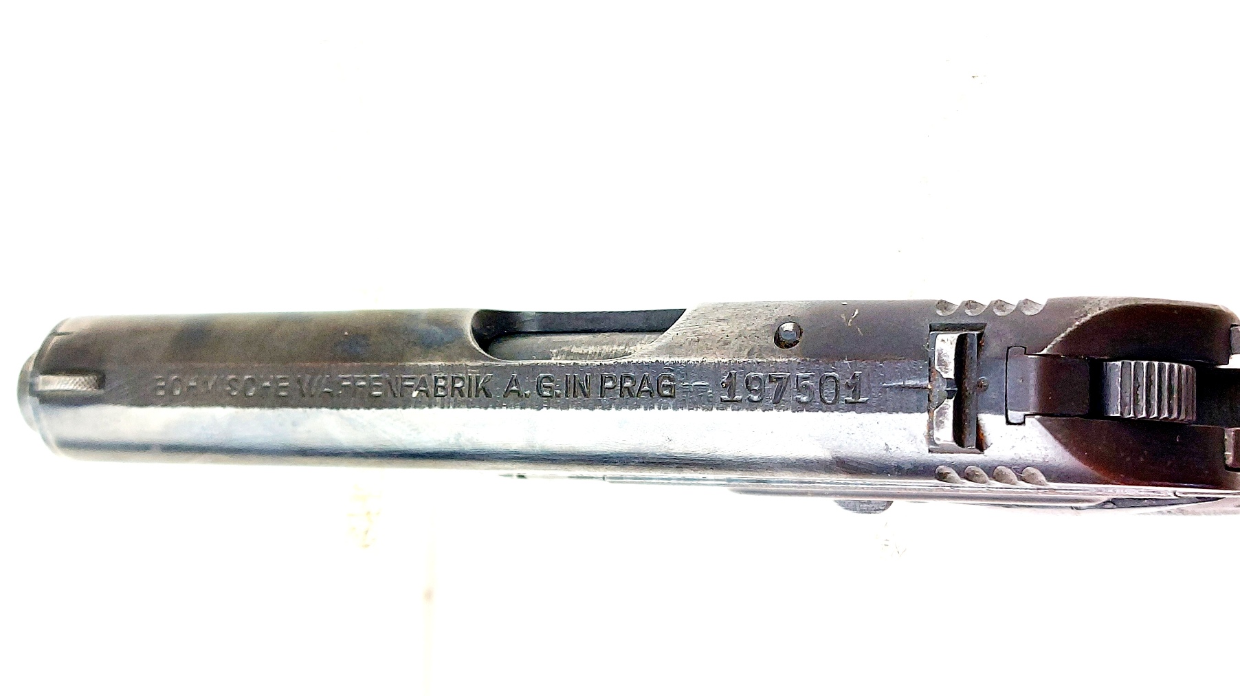 German, WW2 - c.1943, Böhmische Waffenfabrik CZ Model 27 Semi-Automatic Pistol, Serial No. 197501, WaA76, EU/UK Deactivated - Image 3
