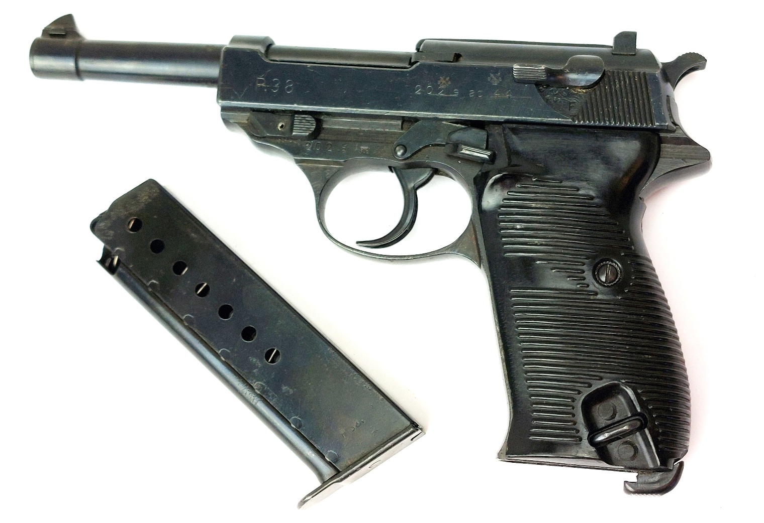 German, WW2-c.May 1944, Walther P38 Semi-Automatic Pistol, AC44, Matching Nos 202e, WaA359, EU/UK Deactivated - Image 22