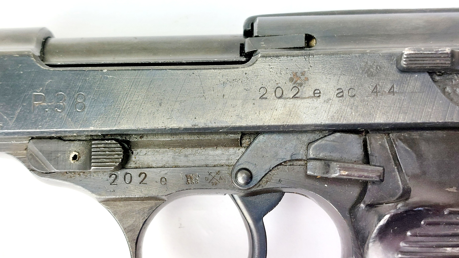 German, WW2-c.May 1944, Walther P38 Semi-Automatic Pistol, AC44, Matching Nos 202e, WaA359, EU/UK Deactivated - Image 3