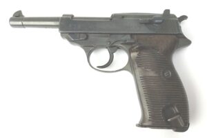 German, WW2- Feb 1944, Walther P38 Semi Automatic Pistol, cyq-Spreewerk, Matching Nos 7068 l, WaA88, Possible Soviet Capture, Old Spec UK Deactivation