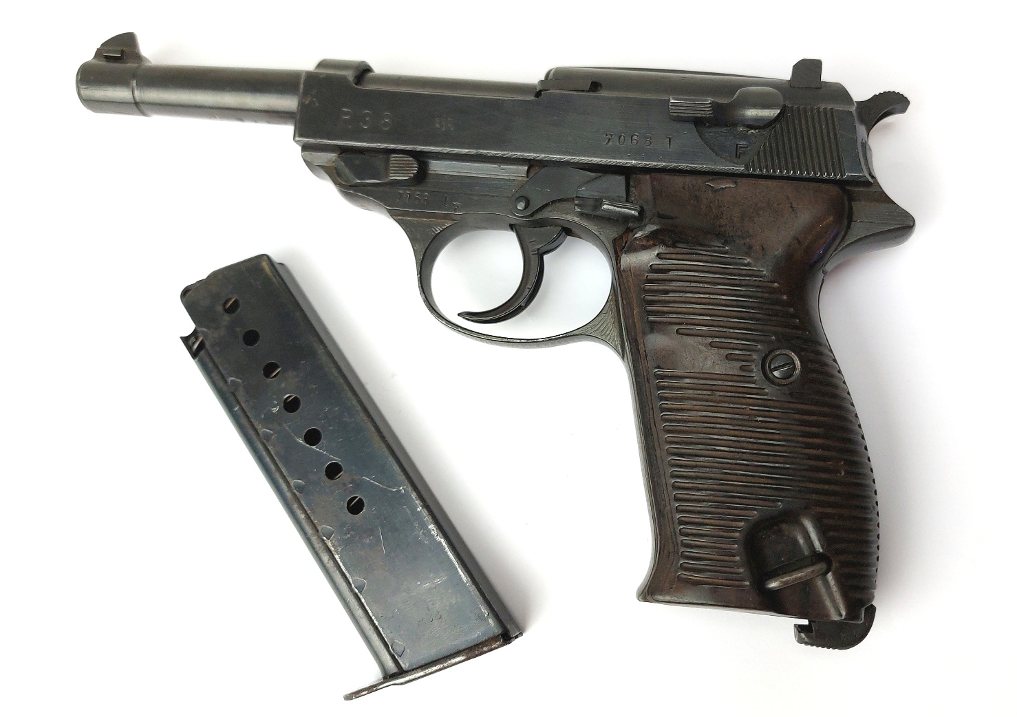 German, WW2- Feb 1944, Walther P38 Semi Automatic Pistol, cyq-Spreewerk, Matching Nos 7068 l, WaA88, Possible Soviet Capture, Old Spec UK Deactivation - Image 25