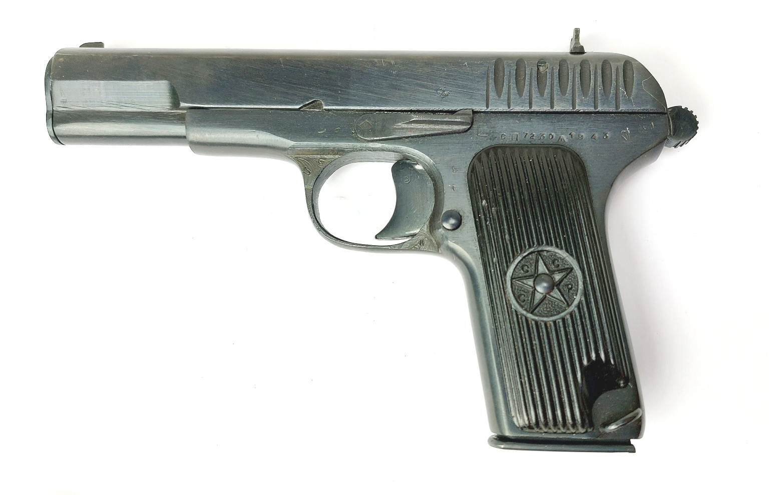 Russian / Soviet, WW2-Dated 1943, Tokarev TT-33 Semi-Automatic Pistol, 7.62×25mm, Matching Nos СП7230, Izhevsk Arsenal, Old Spec Deactivated - Image 3