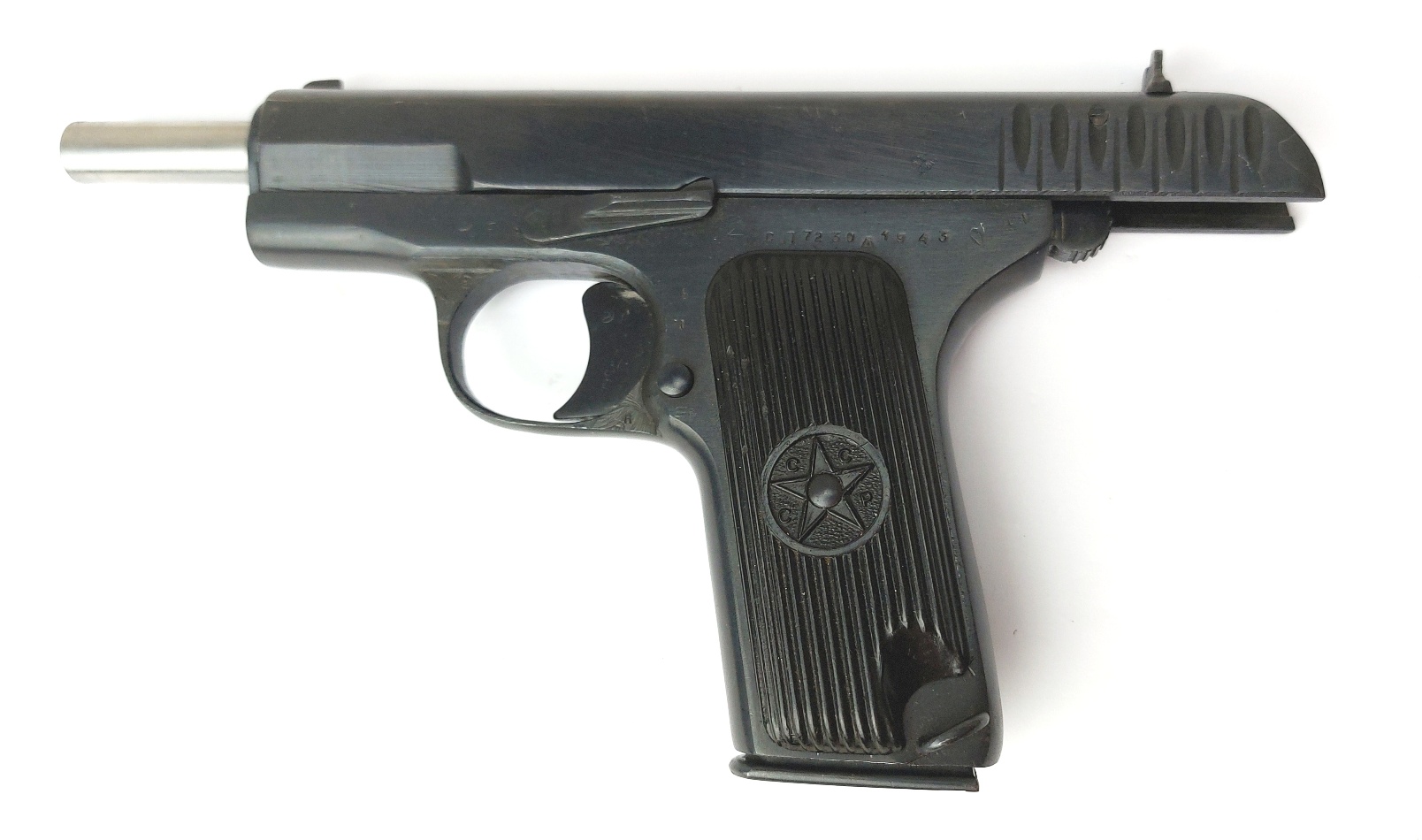 Russian / Soviet, WW2-Dated 1943, Tokarev TT-33 Semi-Automatic Pistol, 7.62×25mm, Matching Nos СП7230, Izhevsk Arsenal, Old Spec Deactivated - Image 2