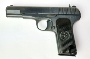 Russian / Soviet, WW2-Dated 1943, Tokarev TT-33 Semi-Automatic Pistol, 7.62×25mm, Matching Nos СП7230, Izhevsk Arsenal, Old Spec Deactivated